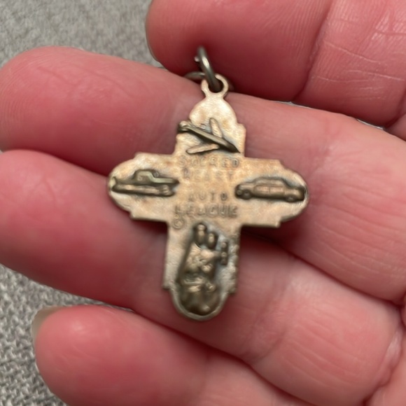 Religious Keychain Key Fob Sacred Heart Auto League Keychain From Italy - Picture 6 of 8